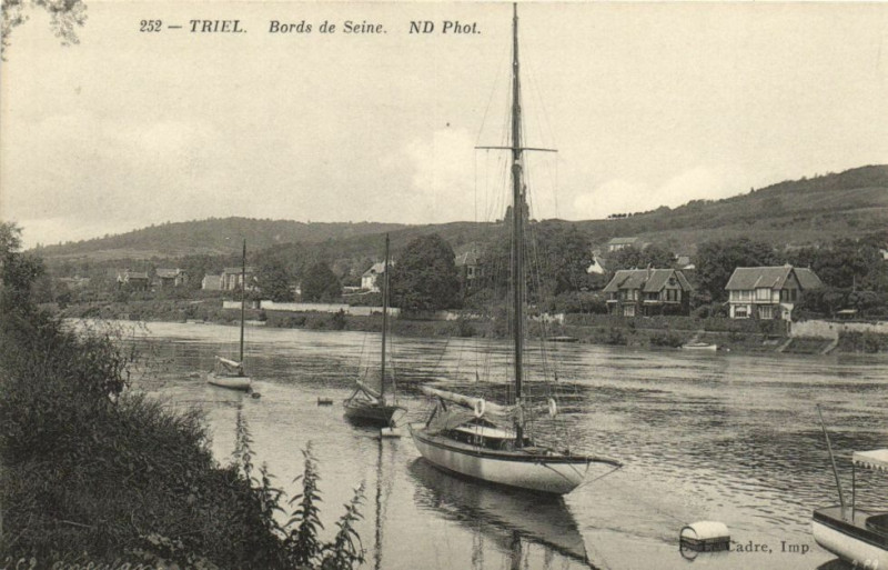 Carte postale ancienne Triel-Bords de Seine