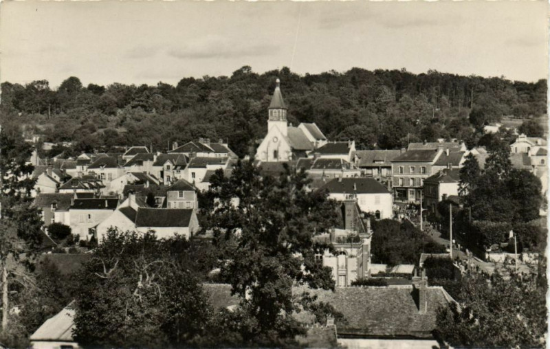 Carte postale ancienne Septeuil-Vue d'ensemble à Septeuil