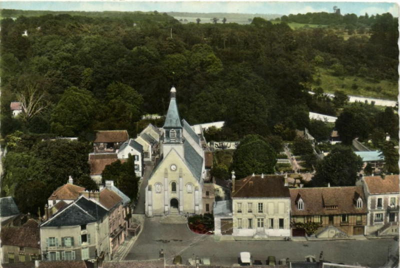 Carte postale ancienne Septeuil - L'Eglise à Septeuil
