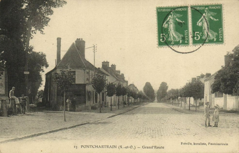 Carte postale ancienne Pontchartrain-Grand'Route