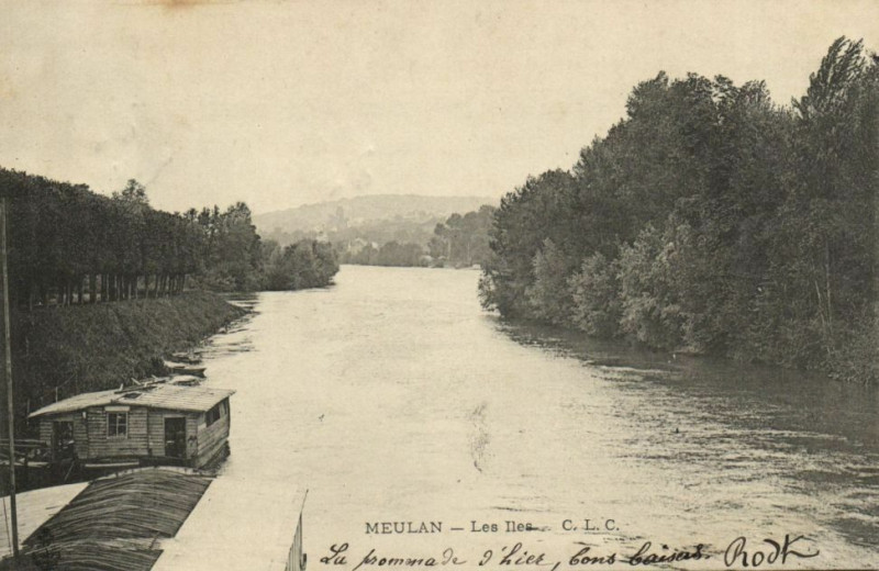 Carte postale ancienne Meulan-Les Iles