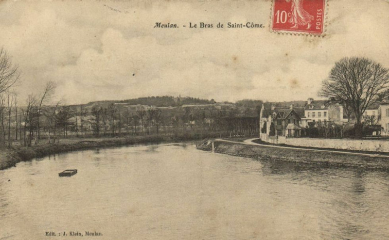 Carte postale ancienne Meulan-Le Bras de Saint-Come