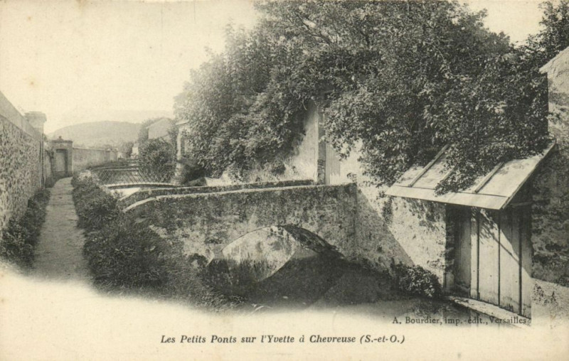Carte postale ancienne Les Petits Ponts sur l'Yvette a Chevreuse à Chevreuse
