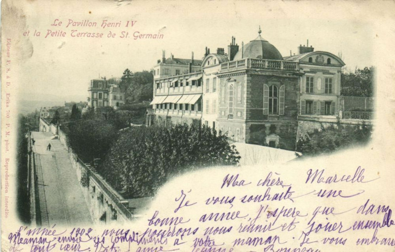 Carte postale ancienne Le Pavillon et la Petite Terrasse de Saint-Germain