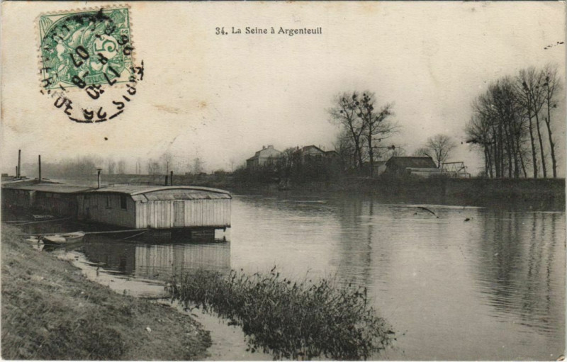 Carte postale ancienne La Seine a Argenteuil à Argenteuil