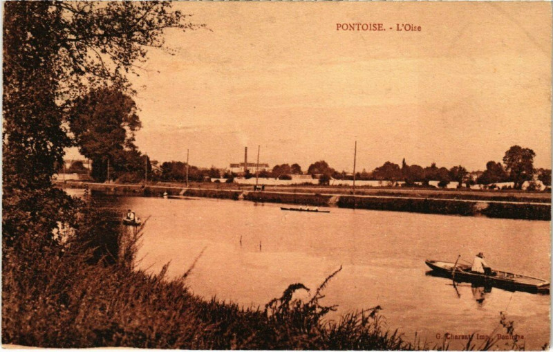 Carte postale ancienne Pontoise - L'Oise à Pontoise