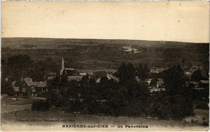 Carte postale ancienne Asniers-sur-Oise - Le Panorama