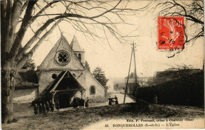 Carte postale ancienne Ronquerolles - L'Eglise à Ronquerolles