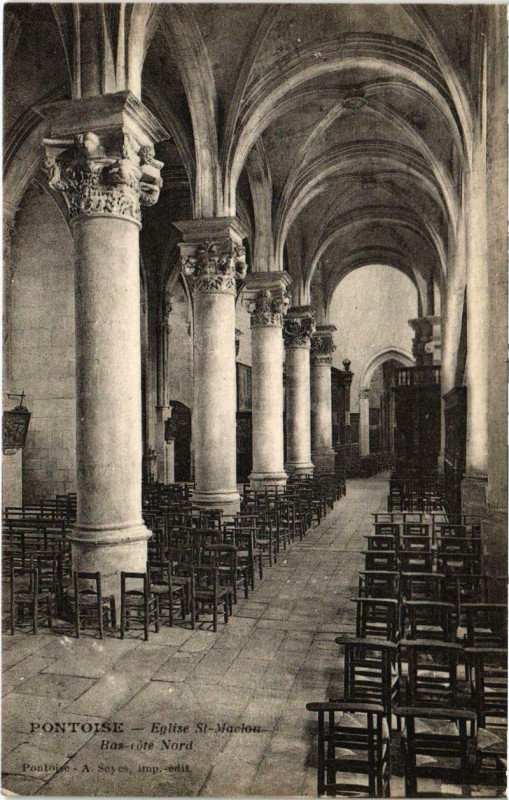 Carte postale ancienne Pontoise - Eglise St-Maclou à Pontoise