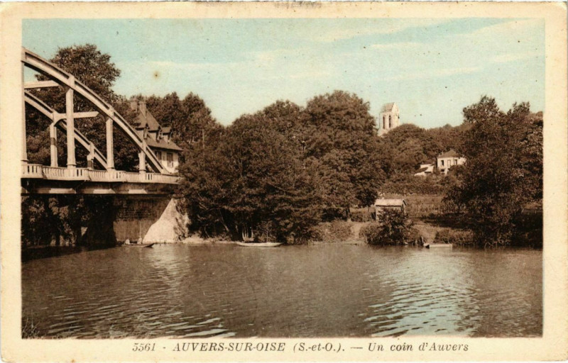 Carte postale ancienne Auvers-sur-Oise - Un coin d'Auvers à Auvers-sur-Oise