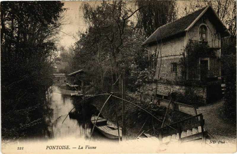 Carte postale ancienne Pontoise - La Viosne à Pontoise