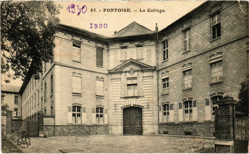 Carte postale ancienne Pontoise - Le College à Pontoise