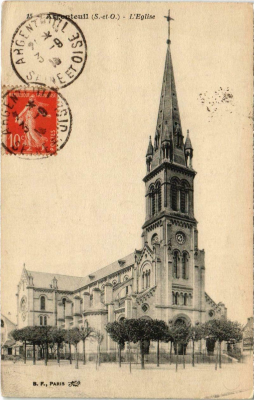Carte postale ancienne Argenteuil - L'Eglise à Argenteuil