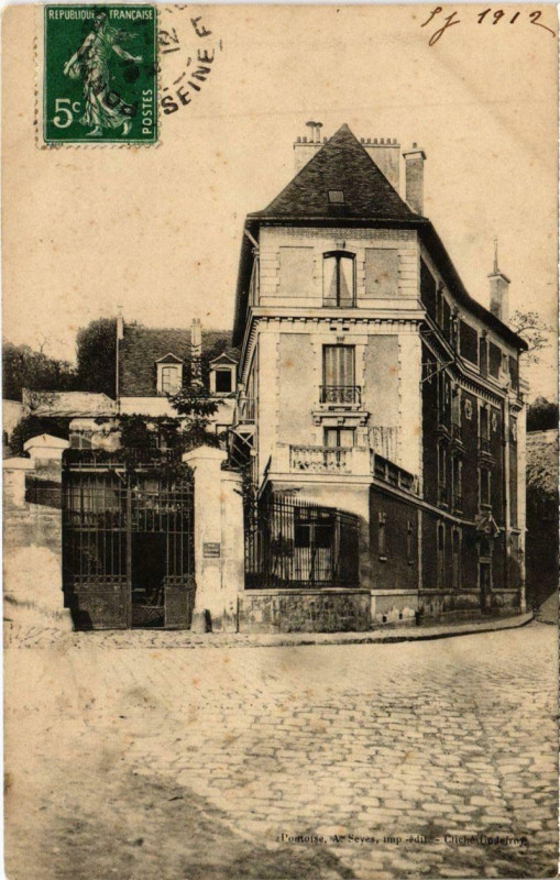 Carte postale ancienne Pontoise - Cliche Godefroy à Pontoise