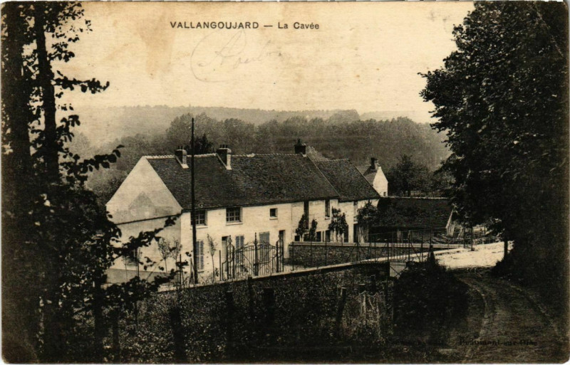 Carte postale ancienne Vallangoujard - La Cavee à Vallangoujard