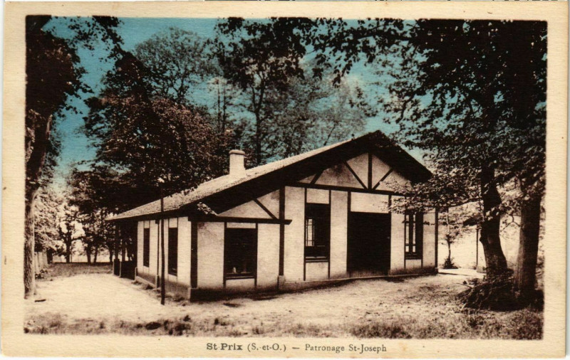 Carte postale ancienne Saint-Prix - Patronage Saint-Joseph à Saint-Prix