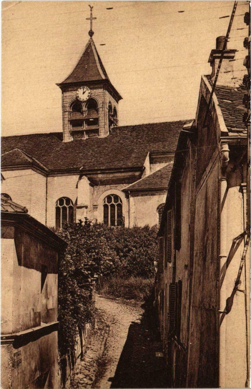 Carte postale ancienne Eglise de Saint-Prix à Saint-Prix