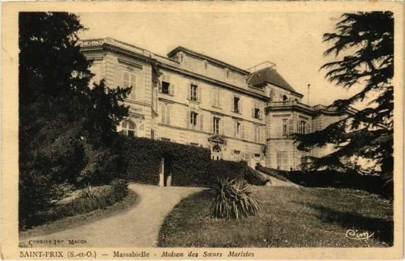 Carte postale ancienne Saint-Prix - Massabielle à Saint-Prix