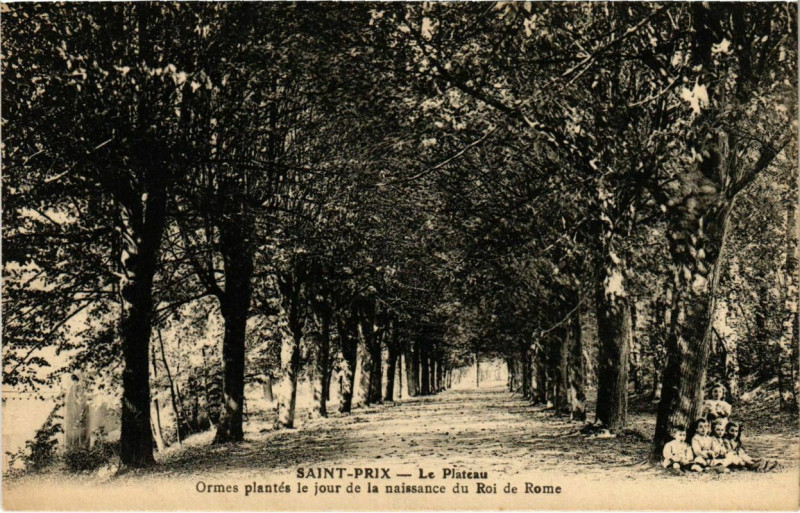 Carte postale ancienne Saint-Prix - Le Plateau à Saint-Prix