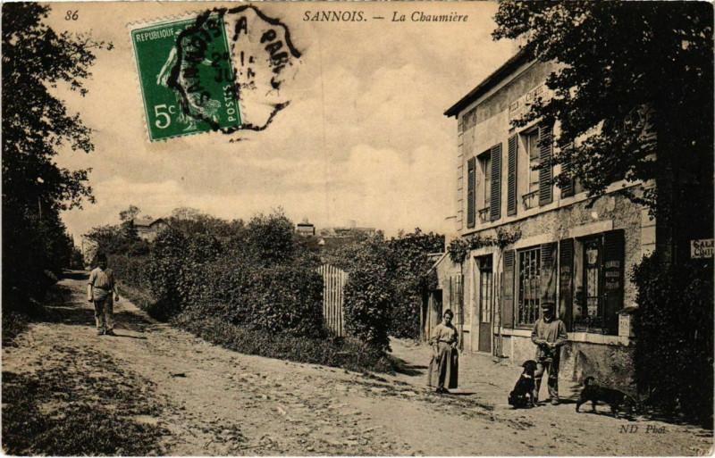 Carte postale ancienne Sannois - La Chaumiere à Sannois