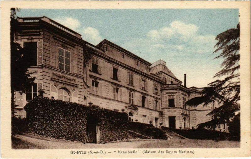 Carte postale ancienne Saint-Prix - Massabielle à Saint-Prix