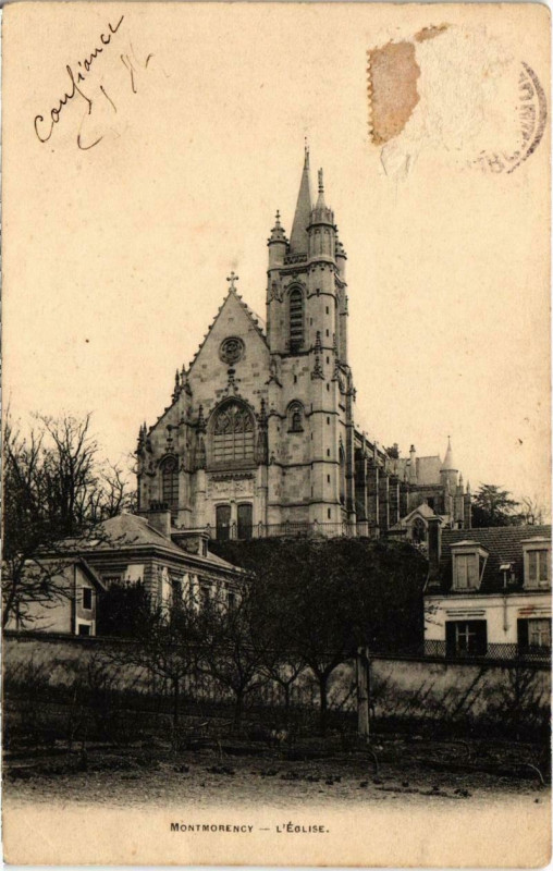 Carte postale ancienne Montmorency - L'Eglise à Montmorency