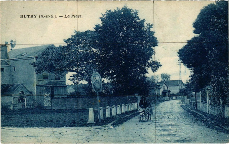 Carte postale ancienne Butry - La Place