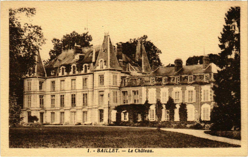 Carte postale ancienne Baillet - Le Chateau