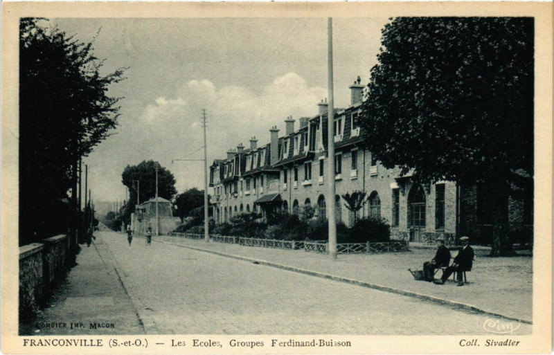 Carte postale ancienne Franconville - Les Ecoles, Groupes Ferdinand-Buisson à Franconville