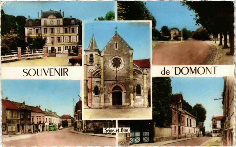 Carte postale ancienne Souvenir de Domont à Domont