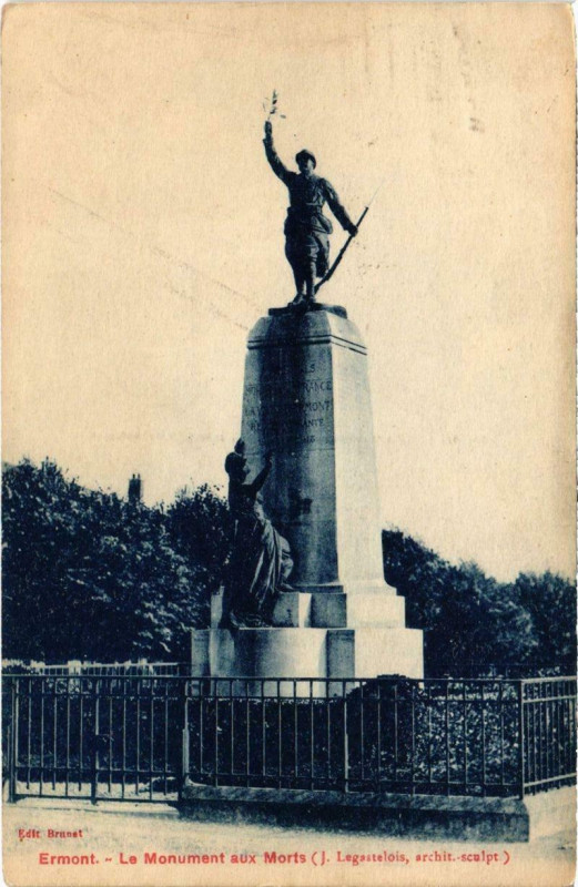 Carte postale ancienne Ermont - Le Monument aux Morts à Ermont