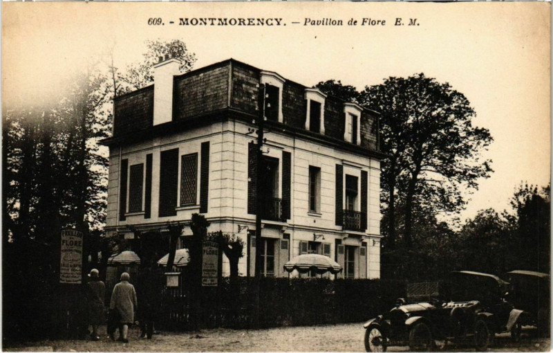 Carte postale ancienne Montmorency - Pavillon de Flore à Montmorency