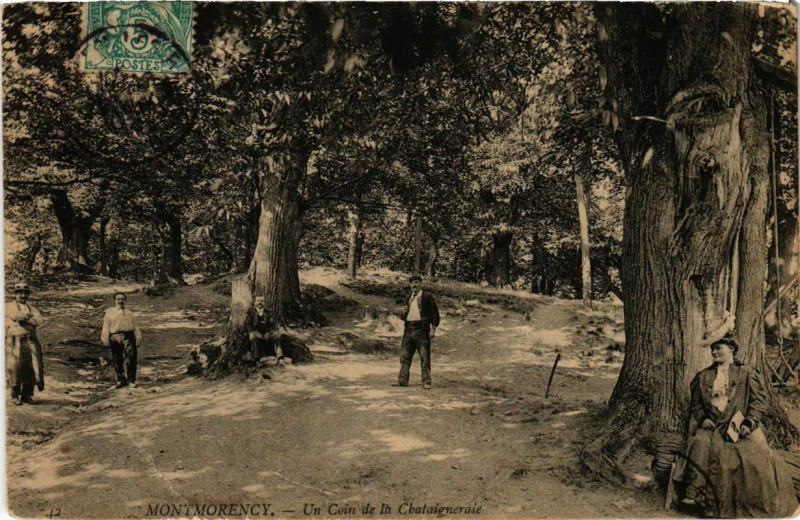 Carte postale ancienne Montmorency - Un Coin de la Chataigneraie à Montmorency
