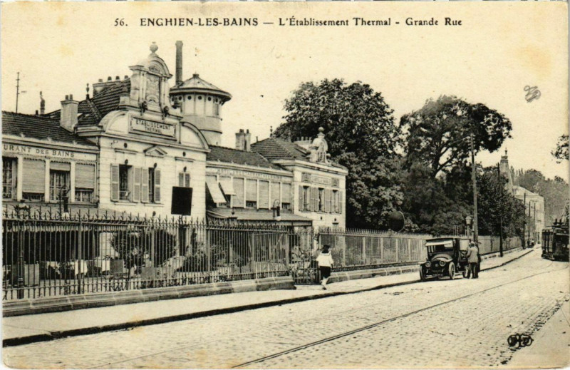 Carte postale ancienne Enghien-les-Bains - L'Etablissement Thermal à Enghien-les-Bains