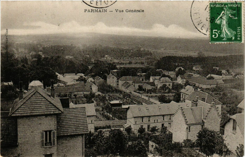 Carte postale ancienne Parmain - Vue Generale à Parmain