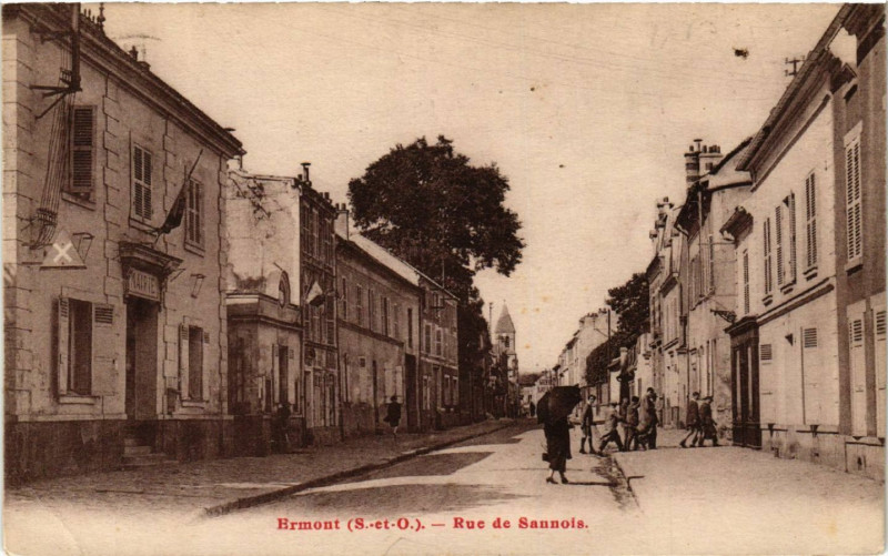 Carte postale ancienne Ermont (S.-et-O.) - Rue de Sannois à Ermont