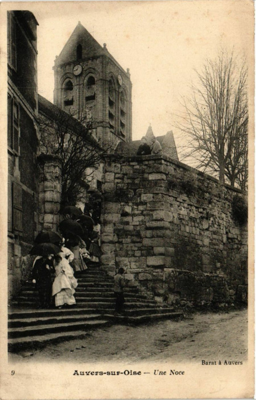 Carte postale ancienne Auvers-sur-Oise - Une Noce à Auvers-sur-Oise