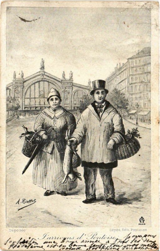 Carte postale ancienne Jarrismans dPontoise à Pontoise