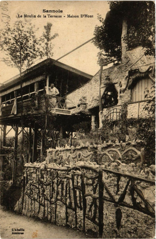 Carte postale ancienne Sannois - Le Moulin de la Terrasse - Maison d'Hont à Sannois