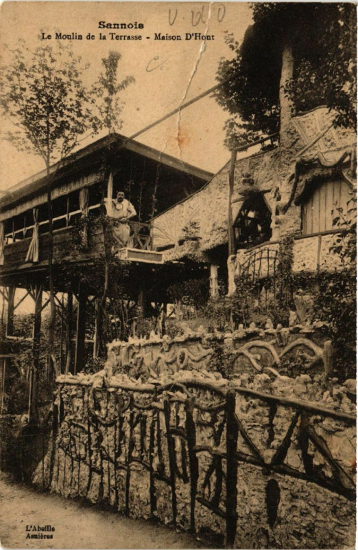 Carte postale ancienne Sannois - Le Moulin de la Terrasse - Maison d'Hont à Sannois