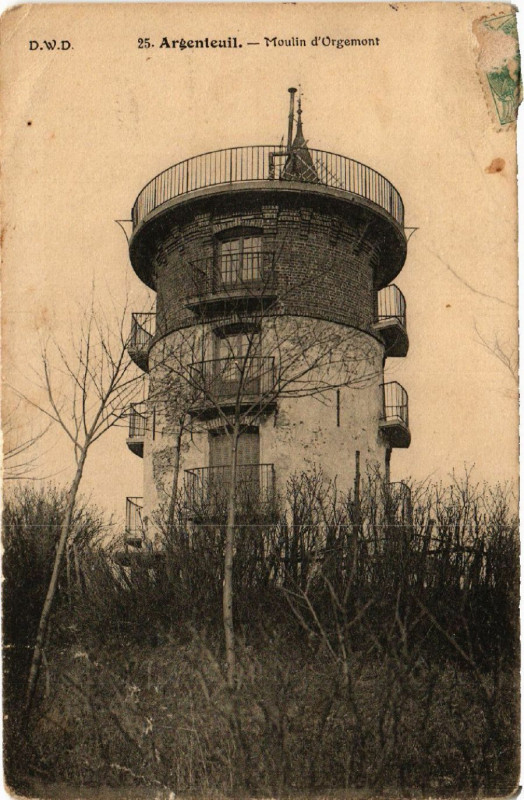 Carte postale ancienne Argenteuil  - Moulin d'Orgrmont à Argenteuil