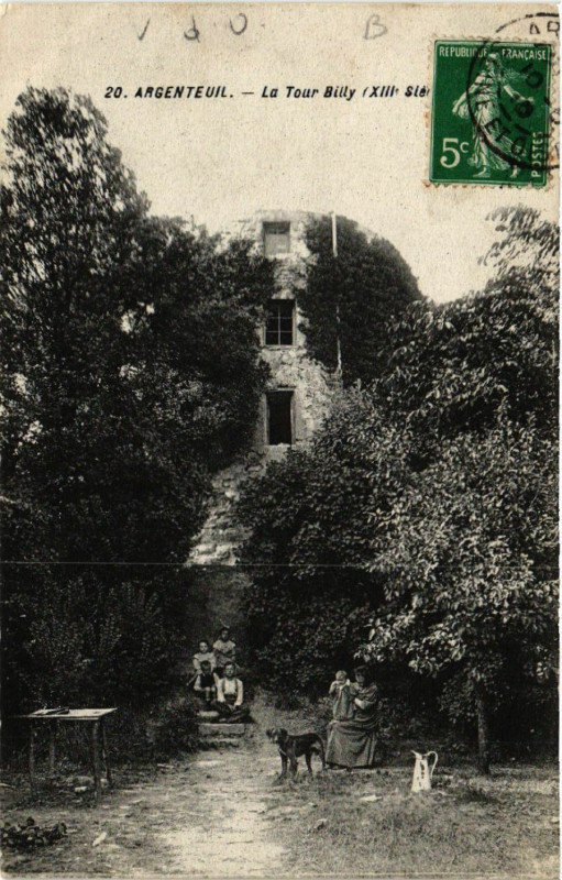 Carte postale ancienne Argenteuil  - La Tour - Billy (Xiii siécle) à Argenteuil
