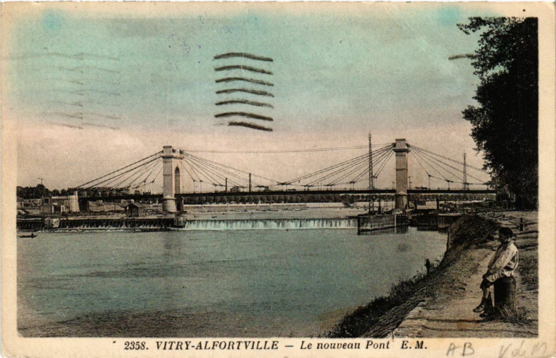 Carte postale ancienne Vitry-Alfortville - Le nouveau Pont