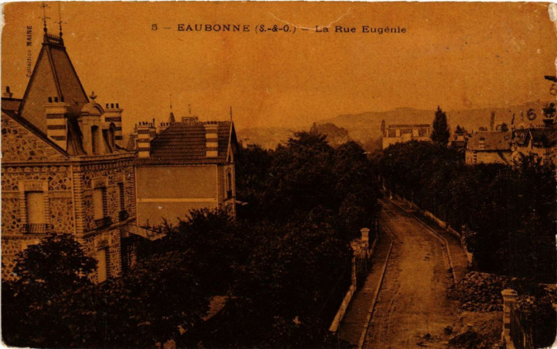 Carte postale ancienne Eaubonne (S.-&-O.) - La Rue Eugénie à Eaubonne