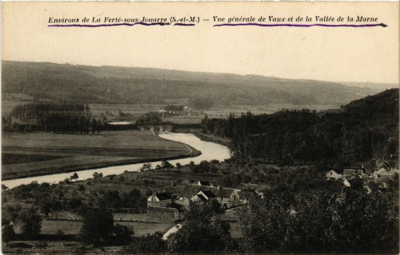 Carte postale ancienne Environs de La Ferté-sous-Jouarre(S.-et-M.) - Vue générale de ... à Us