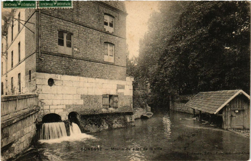 Carte postale ancienne Gonesse - Moulin du point de la ville à Gonesse