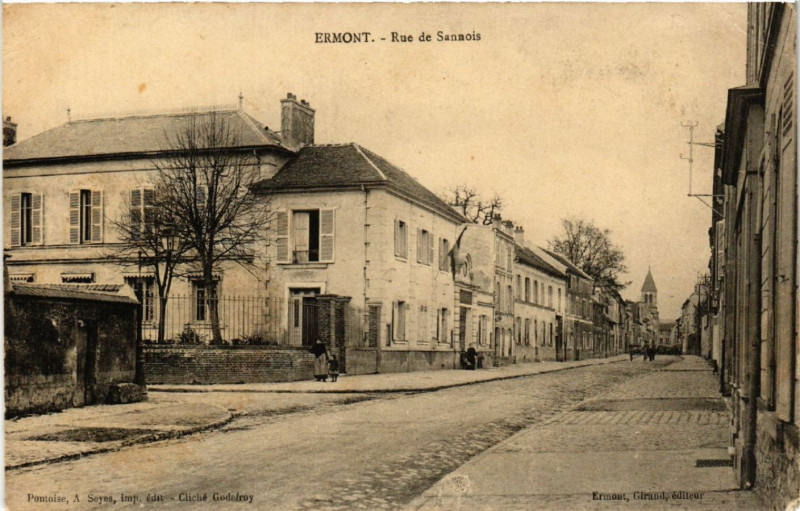 Carte postale ancienne Ermont  - Rue de Sanuois à Ermont