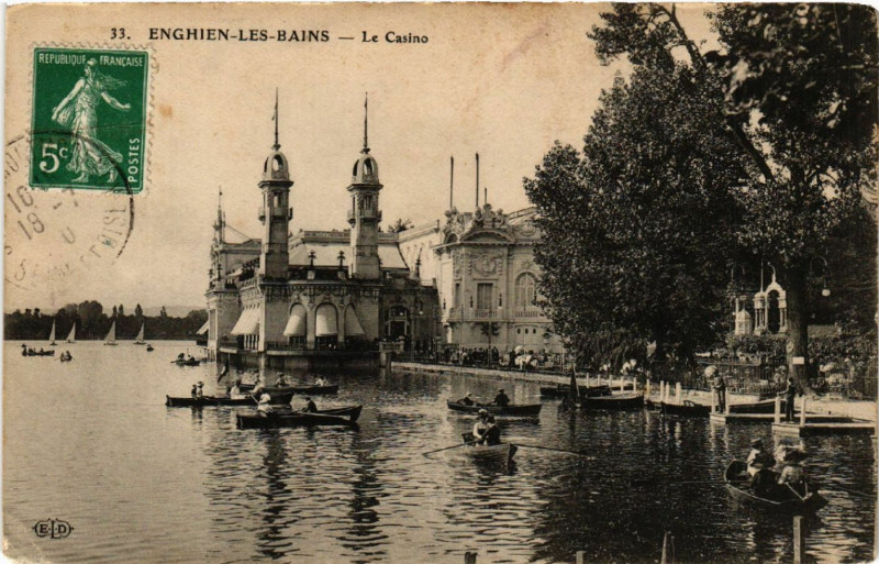 Carte postale ancienne Enghien-les-Bains - Le Casino à Enghien-les-Bains