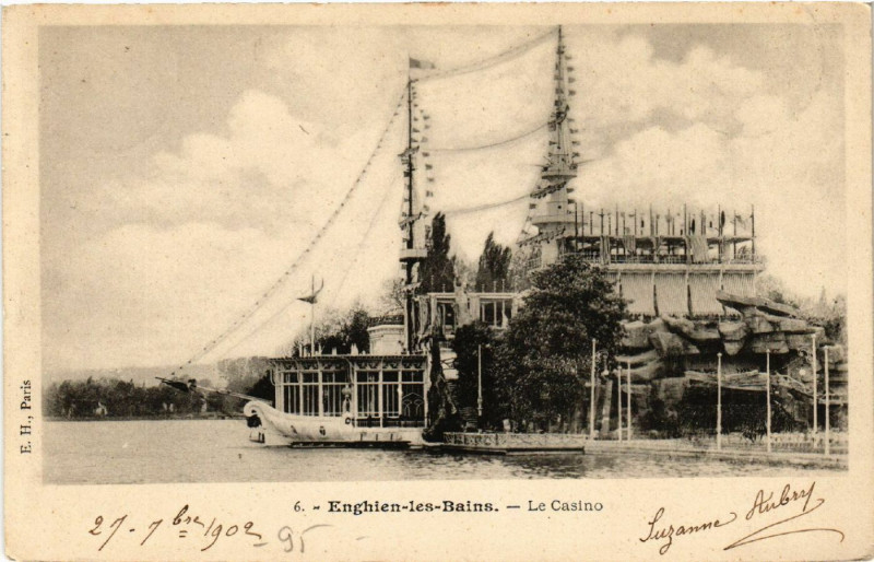 Carte postale ancienne Enghien-les-Bains - Le Casino à Enghien-les-Bains