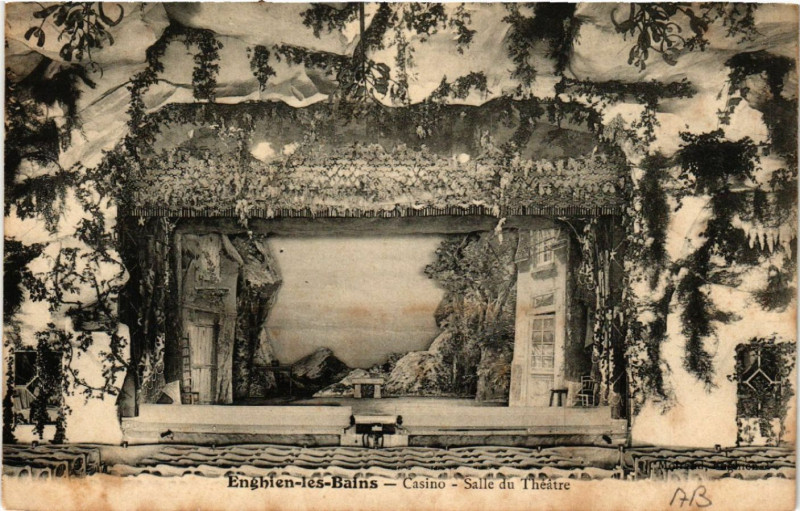Carte postale ancienne Enghien-les-Bains - Casino - Salle du Théátre à Enghien-les-Bains